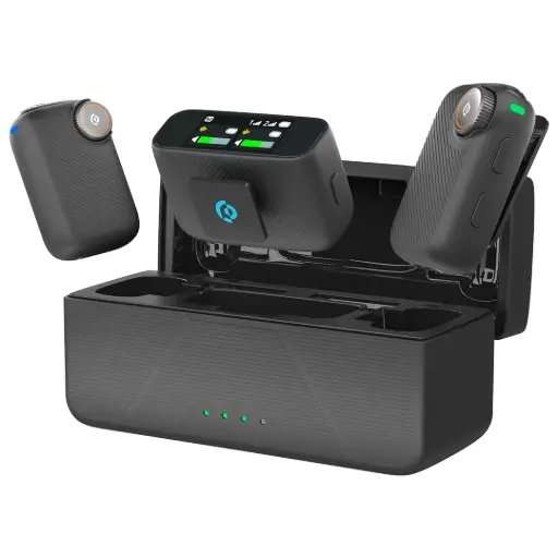 Powerology Pure Q1 Microphone With AI Noise cancelling Touch Screen - Linkphones Center